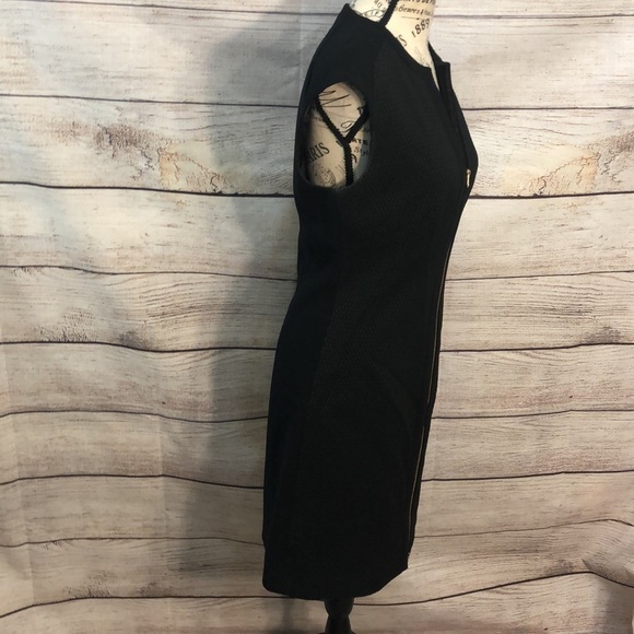 Ted Baker London Reikod Dress Front Zipper Textured Size 2 Black - Picture 5 of 12